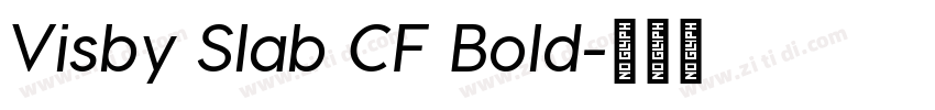 Visby Slab CF Bold字体转换